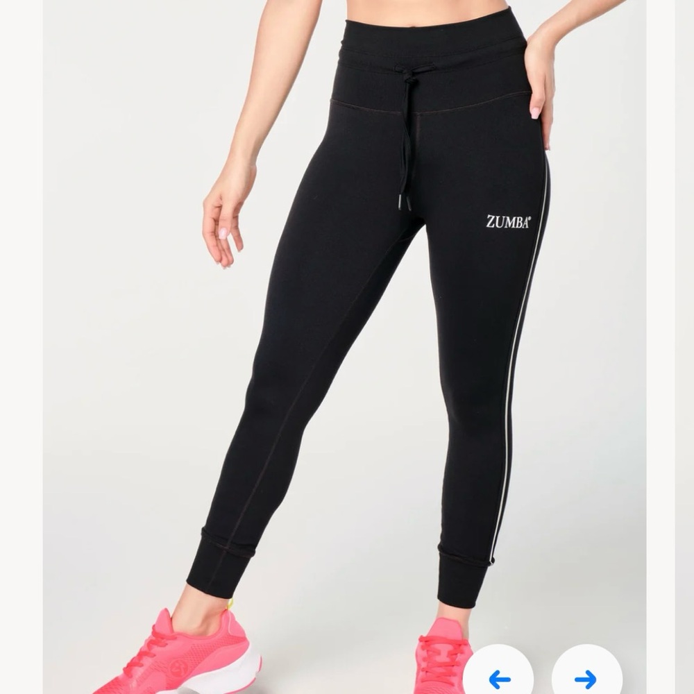 Zumba Black Jogger Leggings Small- new in package